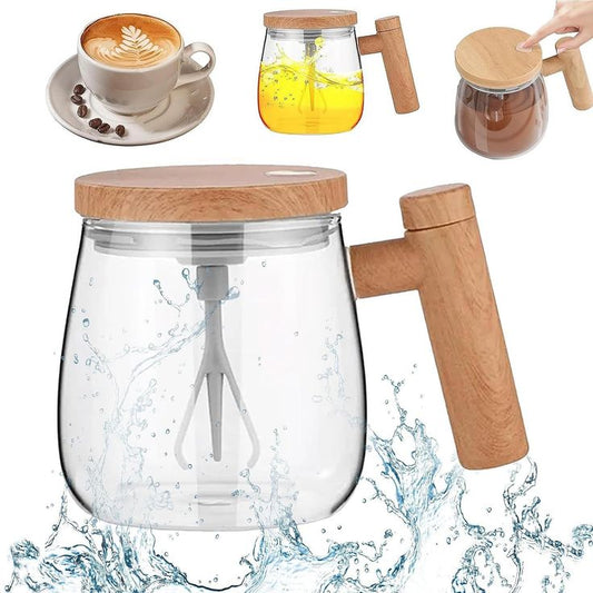 Self Stirring Glass Jar