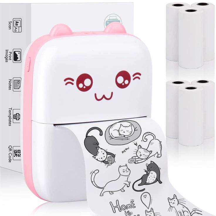 Mini Portable Thermal Printer Wireless Bluetooth Printer
